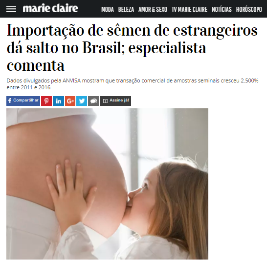 Importação de sêmen de estrangeiros dá salto no Brasil; especialista comenta